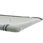 Window platform, velour, 50 × 30 cm, grey