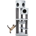 Poste Rascador Pirro, 174 cm, Gris