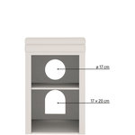 Torre Rascador Saul, 64 cm, Gris