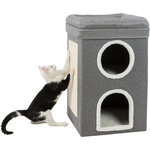 Saul Cat Tower, 64 cm, grey