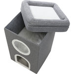 Saul Cat Tower, 64 cm, grey