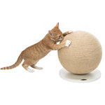 Bola de rascar, yute/madera, ø 29 × 31 cm