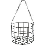 Soporte gigante para bolas de grasa, 1 bola grande, metal, ø 11 × 8 cm, Negro