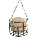 Soporte gigante para bolas de grasa, 1 bola grande, metal, ø 11 × 8 cm, Negro