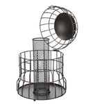 Dispensador de cacahuetes, metal, 820 ml/ø 20 cm, Negro/Bronce