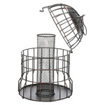 Dispensador de cacahuetes, metal, 820 ml/ø 20 cm, Negro/Bronce