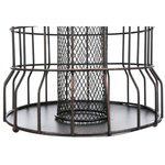 Dispensador de cacahuetes, metal, 820 ml/ø 20 cm, Negro/Bronce