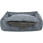 Cama Vital Calito, cuadrado, 80 × 60 cm, Azul/Gris