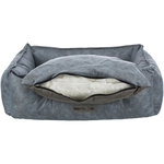 Cama Vital Calito, cuadrado, 80 × 60 cm, Azul/Gris