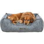 Cama Vital Calito, cuadrado, 80 × 60 cm, Azul/Gris