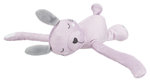 Junior cuddly set blanket/rabbit, plush, 75 × 50 cm, grey/light lilac