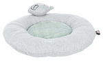 Colchoneta oso JUNIOR, ø 40 cm, Gris Claro/Menta