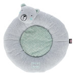 Colchoneta oso JUNIOR, ø 40 cm, Gris Claro/Menta