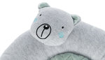 Colchoneta oso JUNIOR, ø 40 cm, Gris Claro/Menta