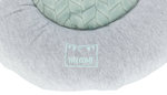 Colchoneta oso JUNIOR, ø 40 cm, Gris Claro/Menta