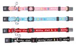 Junior kitten collar, Kitty Cat motif,