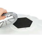 Bandeja Corner Higiénica Maro, 60 × 43 × 52 cm, Gris claro/Granito