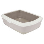 Bandeja Classic con Borde, 37 × 15 × 47 cm, Gris topo-Gris topo claro