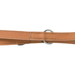 Rustic fatleather adjustable leash Heartbeat, L–XL: 2.00 m/25 mm, brown