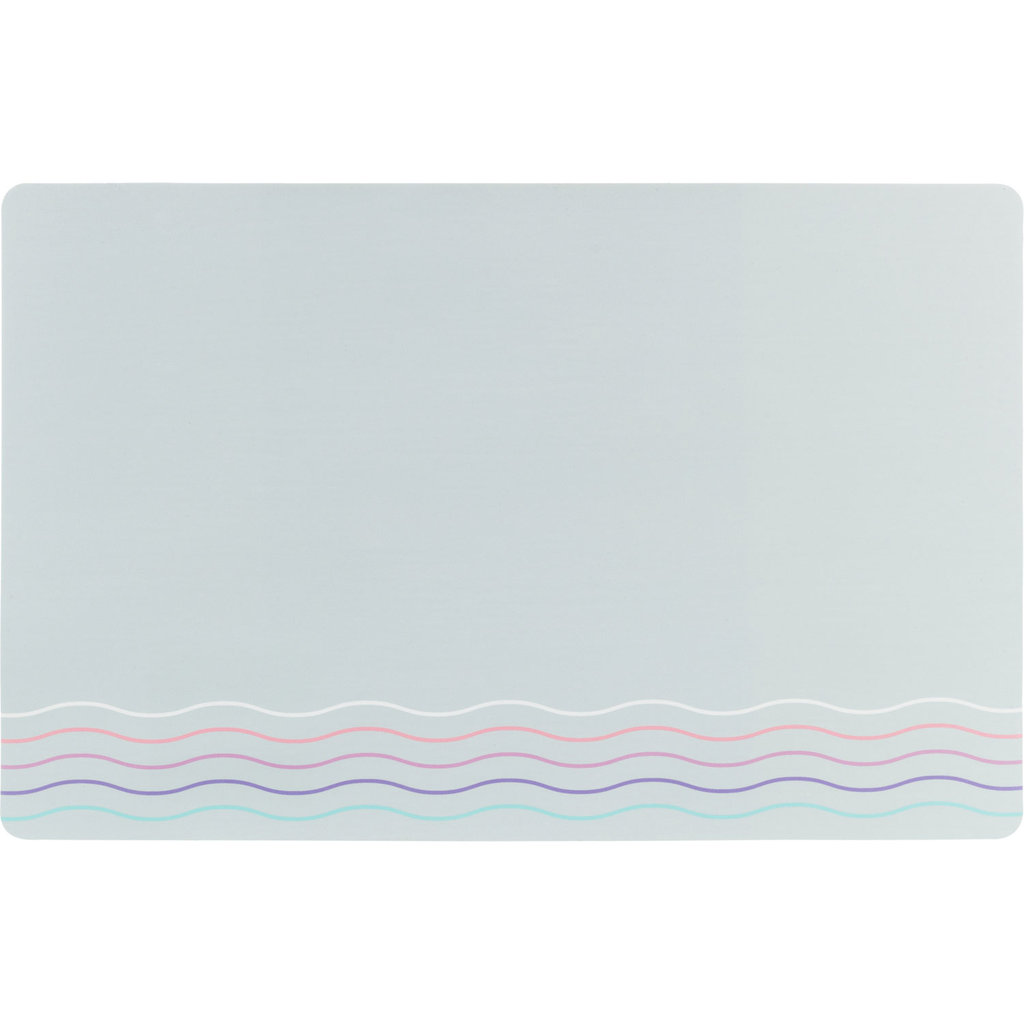 Place mat waves, 44 × 28 cm, grey