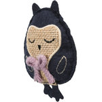 Owl, fabric, catnip, 11 cm