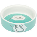 Comedero Cerámico, Hello comic Hamster, 90 ml/ø 8 cm