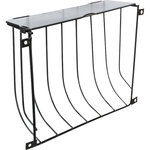 Porta Heno Atornillable, 22 × 16 × 6 cm, Negro