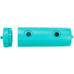 Snack Roll with base, plastic, 19 × 12 × 11 cm, grey/turquoise