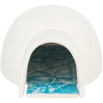 Igloo with cooling plate, mice/hamsters, ceramic, 13 × 9 × 15 cm, white