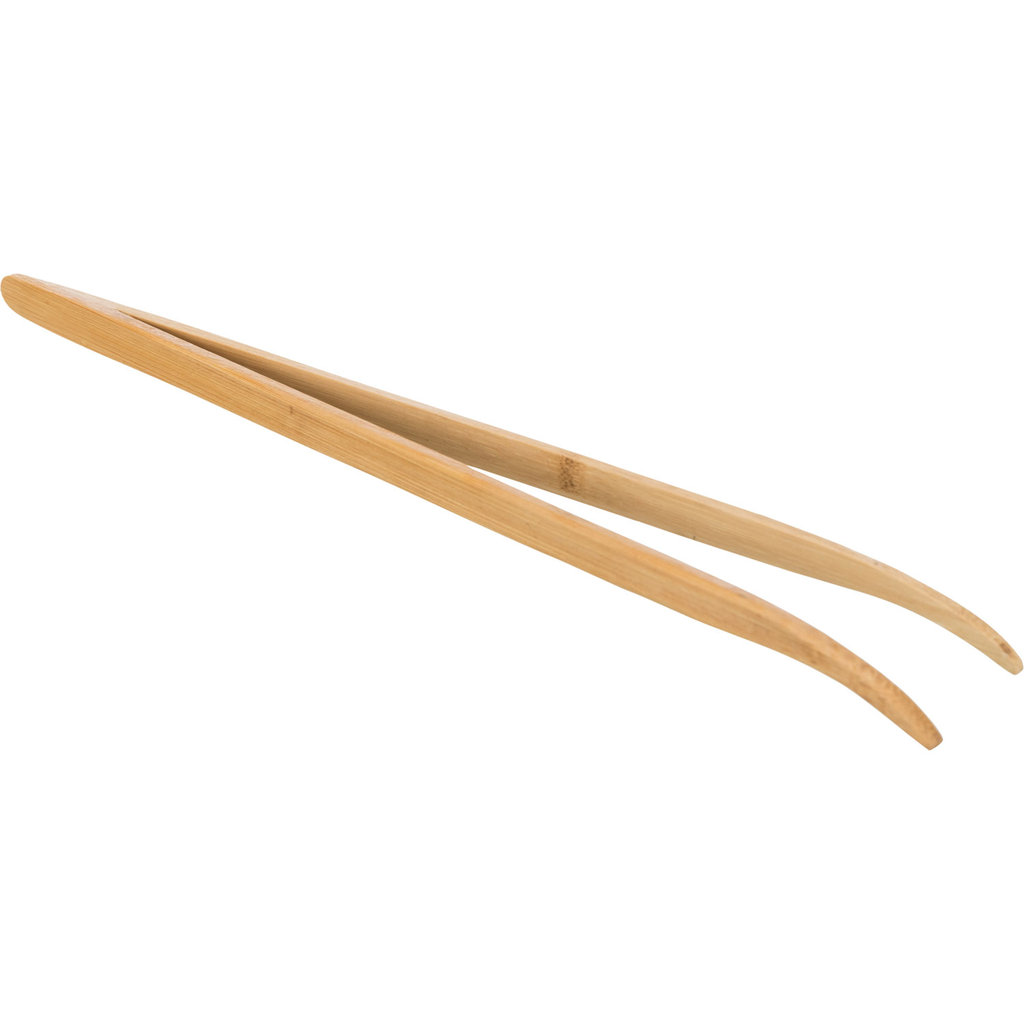 Pinzas para alimentos, bamboo, angulado, 28 cm