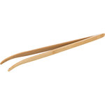 Feeding tweezers, bamboo, angled, 28 cm