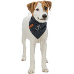 BE NORDIC neckerchief, L: 50 cm, dark blue with anchor motif