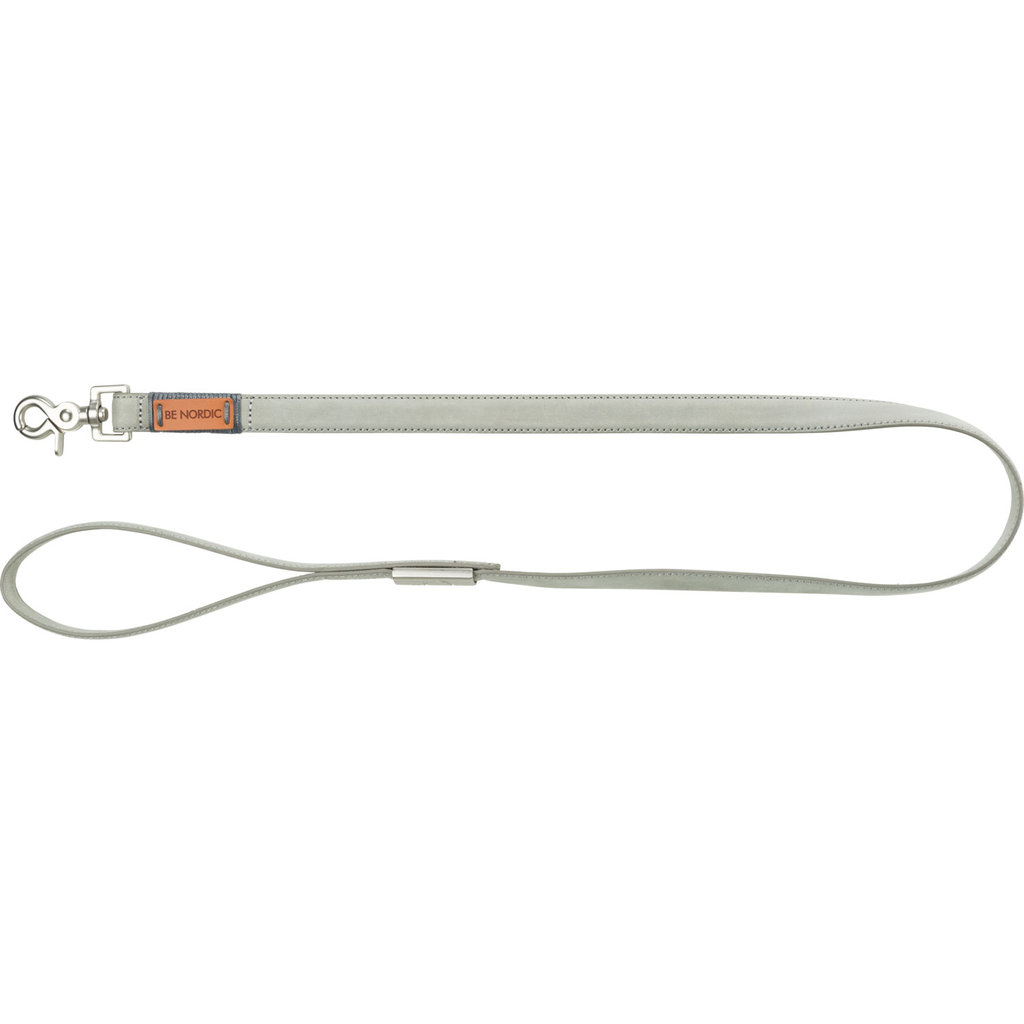 BE NORDIC Correa de Cuero, M–L, 1,00 m/20 mm, Gris claro