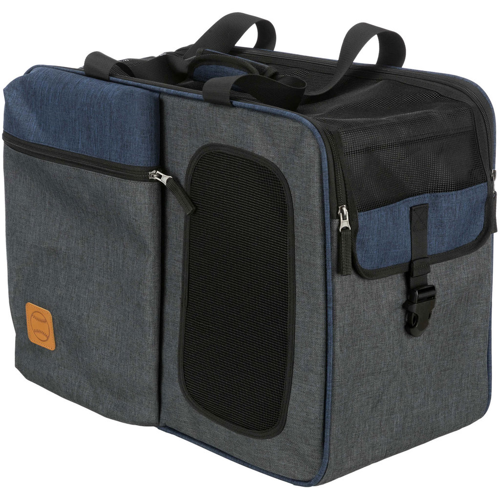 Mochila y transportín Tara 2 en 1, 25 × 38 × 50 cm, Gris/Azul