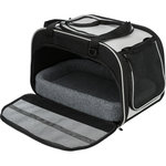 Bolsa transporte Valery, 29 × 31 × 49 cm, Negro/Gris