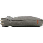 BE NORDIC Föhr cushion, with rim, 120 × 90 cm, dark grey