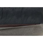 BE NORDIC Föhr cushion, with rim, 120 × 90 cm, dark grey