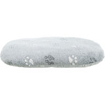 Nando cushion, oval, 105 × 75 cm, light grey