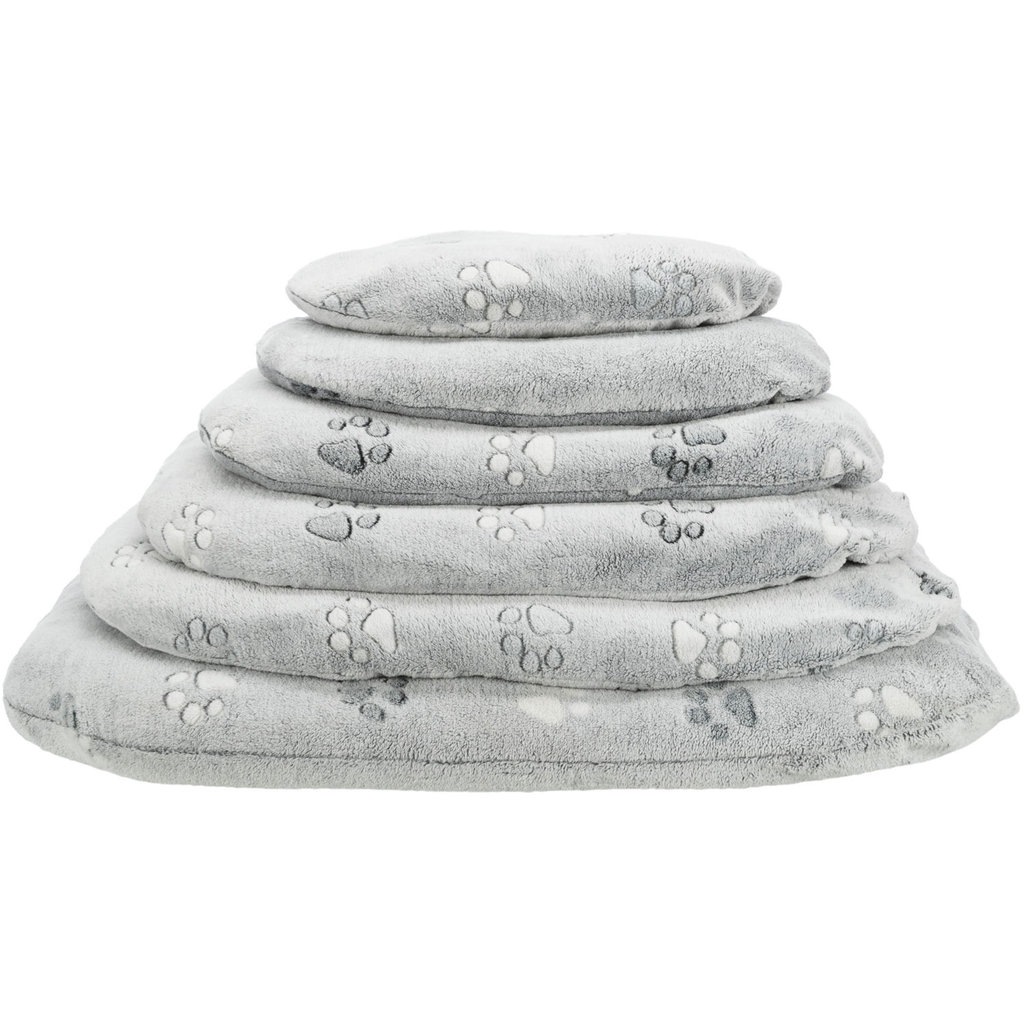 Nando cushion, oval, 105 × 75 cm, light grey