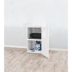Cat house for litter box XL, 2 levels, MDF, 53 × 90 × 58 cm, white