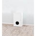 Cat house for litter box XL, 2 levels, MDF, 53 × 90 × 58 cm, white