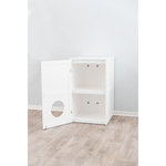 Cat house for litter box XL, 2 levels, MDF, 53 × 90 × 58 cm, white