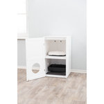 Cat house for litter box XL, 2 levels, MDF, 53 × 90 × 58 cm, white