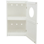 Cat house for litter box XL, 2 levels, MDF, 53 × 90 × 58 cm, white