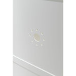 Cat house for litter box XL, 2 levels, MDF, 53 × 90 × 58 cm, white
