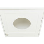 Cat house for litter box XL, 2 levels, MDF, 53 × 90 × 58 cm, white
