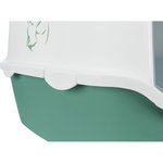 Bandeja Higiénica Vico, 40 × 40 × 56 cm, Verde/Blanco