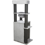 Poste Rascador XXL Leandro, 163 cm, Gris claro