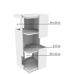 Gabriel cat tower XXL, felt/sisal, 118 cm, grey