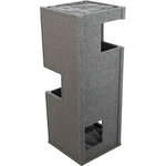 Gabriel cat tower XXL, felt/sisal, 118 cm, grey